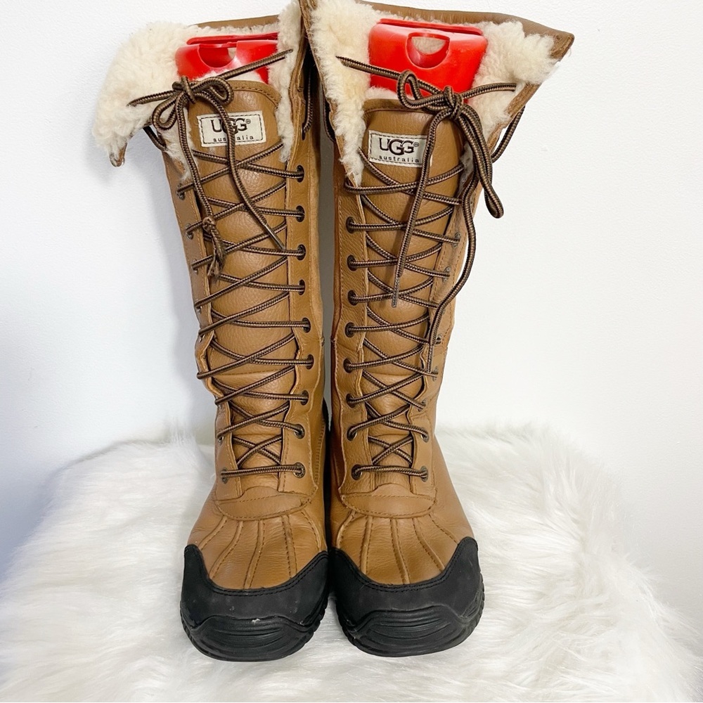 Ugg Adirondack Tall Winter Boot Shearling Vibram Outsole Size 8 - Picture 4 of 16